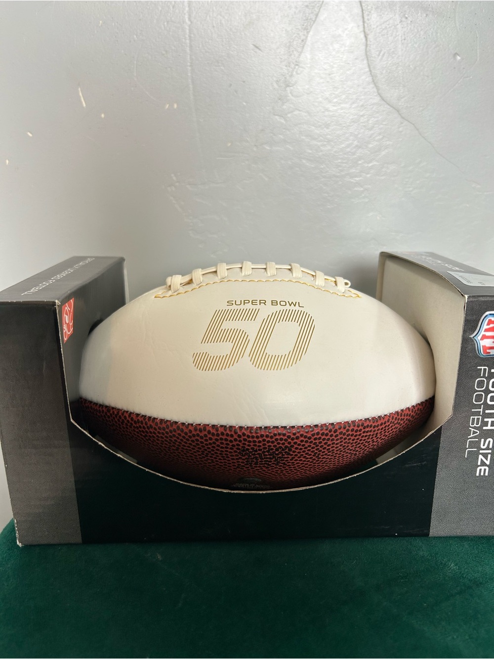 NFL Super Bowl 50 Champions Denver Broncos Youth-size Football, Dated 02/07/16 - Picture 2 of 7